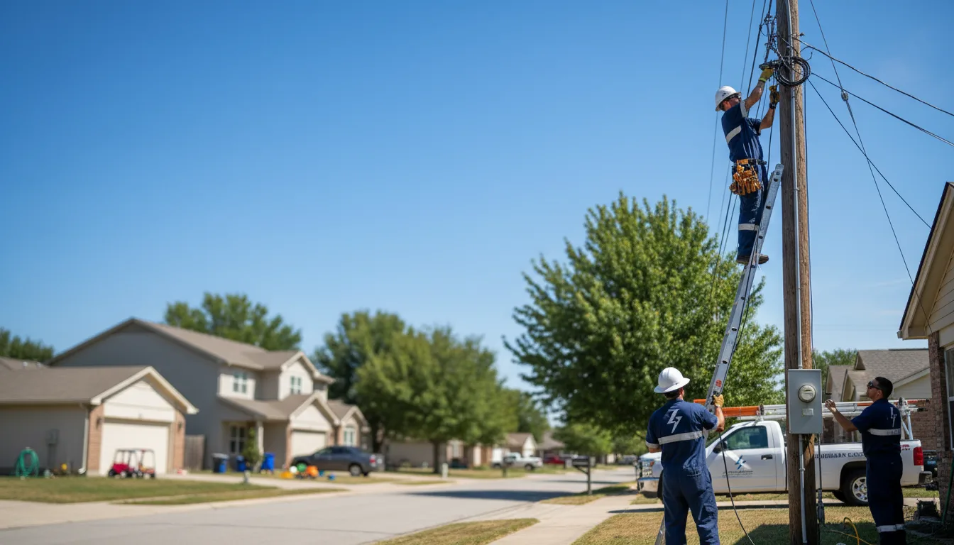 Residential electrician providing installation services in Cord, AR